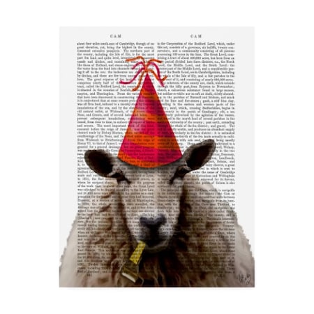Fab Funky 'Party Sheep' Canvas Art,14x19